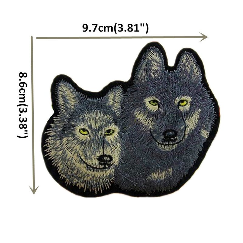 Zhiheng 13pcs Assorted Lion Tiger Leopard Wolf Deer Eagle Embroidered Safri Animal Patches Sew Iron on Applique Badge (Assorted) - Image 5